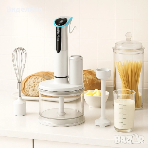 Многофункционален кухненски пасатор с чопър и бъркалка – 800W мощност