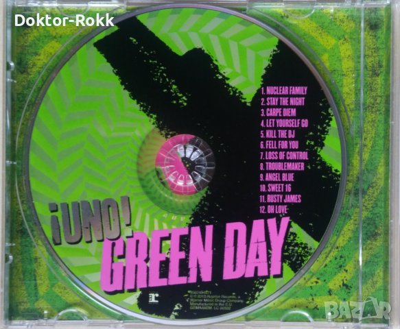 Green Day – ¡Uno! (2012, CD) , снимка 2 - CD дискове - 41648555