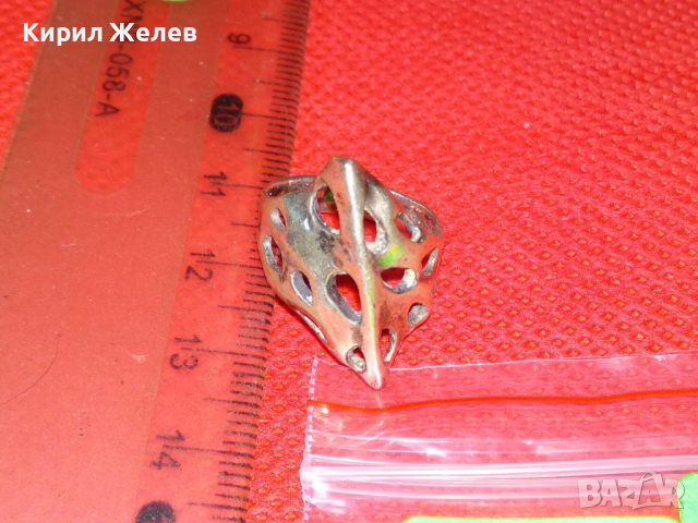 SEZGIN 925 МАРКОВ СЕЗГИН АЖУРЕН СРЕБЪРЕН ПРЪСТЕН СРЕБРО 925 РЪЧНА АРТ ИЗРАБОТКА 41830, снимка 3 - Пръстени - 44610384