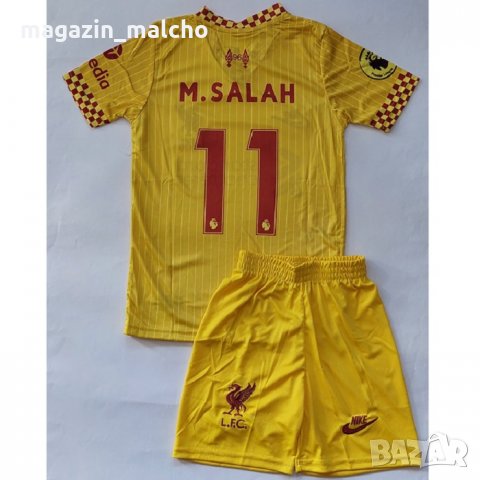 ДЕТСКИ ФУТБОЛЕН ЕКИП – NIKE FC LIVERPOOL M. SALAH 11; размери: 104-116 см., снимка 2 - Футбол - 35903677