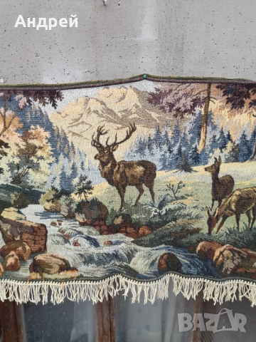 Старинен ковьор,покривка за стена #286, снимка 4 - Антикварни и старинни предмети - 51595942