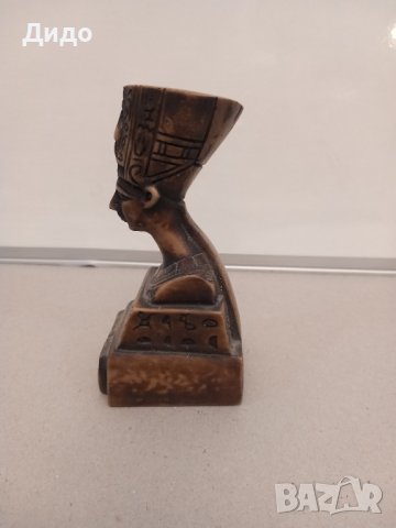 Стар автентичен сувенир Египет статуетка Нефертити, снимка 3 - Декорация за дома - 42518400
