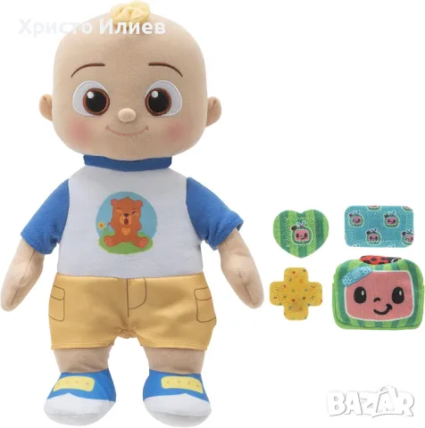 Интерактивна играчка Cocomelon Boo Boo JJ 30 см Кокомелон със звуци песни, снимка 2 - Плюшени играчки - 47626452