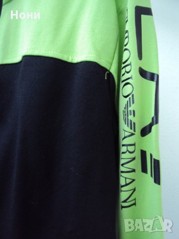 Emporio Armani Спортен комплект -В Черно и зелено без етикети., снимка 2 - Спортни екипи - 34384091