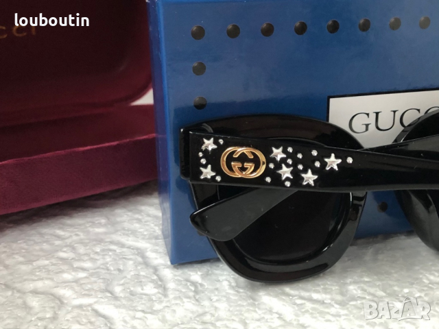 Gucci дамски слънчеви очила с камъни тип котка, снимка 11 - Слънчеви и диоптрични очила - 36172378