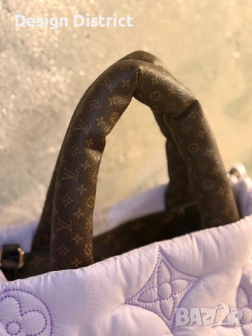 Louis Vuitton Puffy Monogram Tote – Лилава лимитирана визия, снимка 3 - Чанти - 52525610