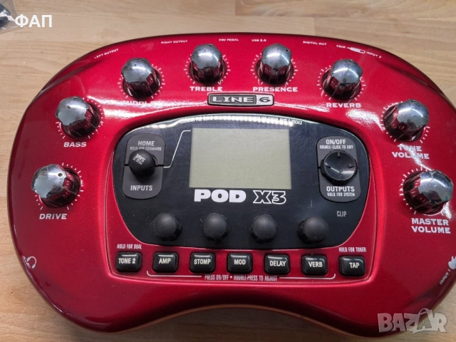 Line 6 POD X3 &  FVB4 мултипроцесор за китара и бас, с контролер, снимка 2 - Китари - 53710204
