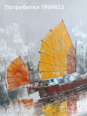 Голяма маслена картина , снимка 6 - Картини - 51307389