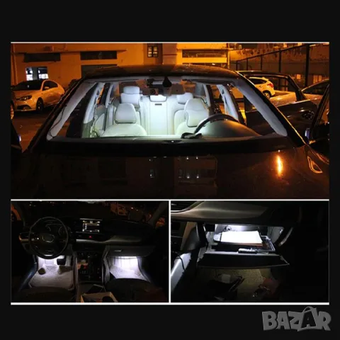 LED крушки 12V 6000K 6 SMD 2 броя с бяла светлина, снимка 4 - Аксесоари и консумативи - 55865083