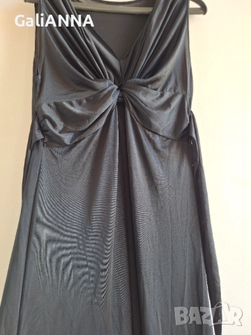 ДЪЛГА ЕЛЕГАНТНА РОКЛЯ ЛИКРА XL, снимка 3 - Рокли - 51636980