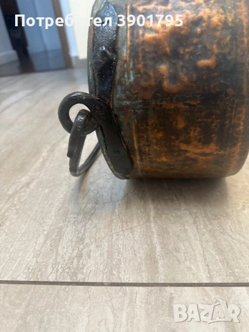 Бакърени съдове и тиган, снимка 8 - Антикварни и старинни предмети - 53481080