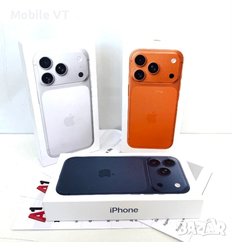 НОВ! iPhone 17 Pro 256GB Silver / Orange / Blue ГАРАНЦИЯ 24 Месеца!