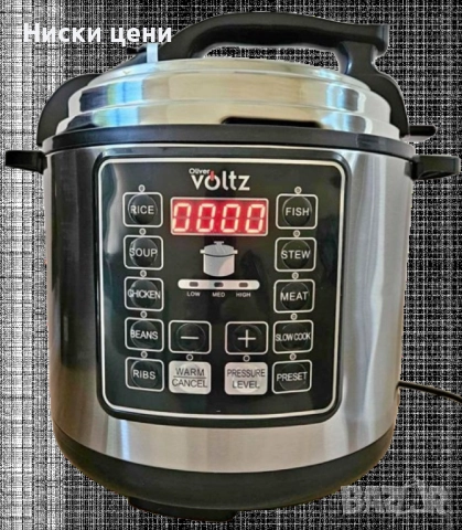 Мултикукър под налягане Voltz, 1000W/6л./70kpa - 9 програми, снимка 7 - Мултикукъри - 52380468