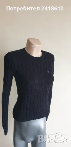 POLO Ralph Lauren Cable Pima Cotton Size S НОВО! ОРИГИНАЛ! Дамски Пуловер!, снимка 3 - Блузи с дълъг ръкав и пуловери - 48253212