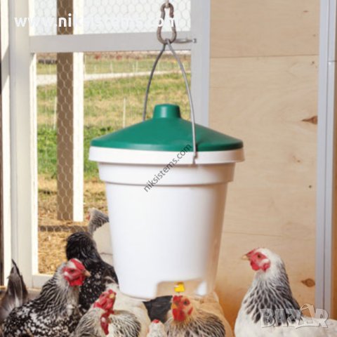 Поилка за Птици с Нипели, к-кт 3 броя Нипели и Съд 12 литра - Арт. №: 11563, снимка 4 - За селскостопански - 40350234