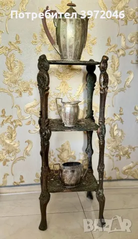 Антикварен викториански сет за чай , снимка 2 - Антикварни и старинни предмети - 50421501