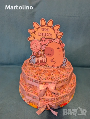 Картонена торта Стич, снимка 16 - Други - 53134766