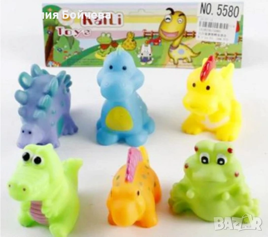 Комплект гумени динозаври фигурки