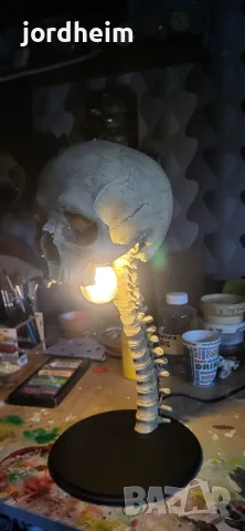  3д  Нощна лампа skeleton lamp night lamp , снимка 3 - Декорация за дома - 56183605
