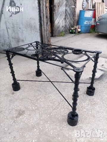 уникална маса от автомобилни части, снимка 2 - Маси - 51300997