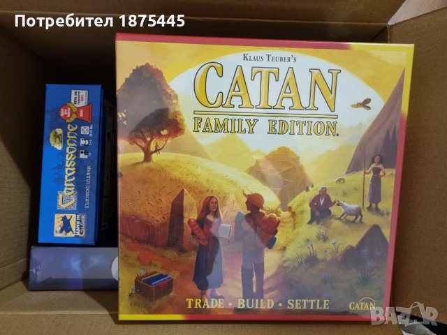 Catan/Ticket to Ride Europe/Cluedo/Каркасон - бордови игри