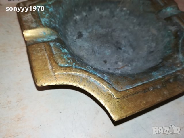 ПЕПЕЛНИК МЕД МЕСИНГ ОТ ГЕРМАНИЯ 2407231547, снимка 8 - Антикварни и старинни предмети - 41644257