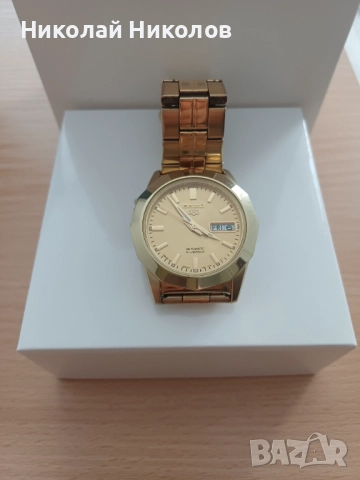 МЪЖКИ РЪЧЕН АВТОМАТИЧЕН ЧАСОВНИК SEIKO 5, снимка 7 - Мъжки - 51638932