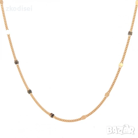 Златен синджир 2,68гр. 38,0см. 14кр. проба:585 модел:32119-4, снимка 2 - Колиета, медальони, синджири - 50656677