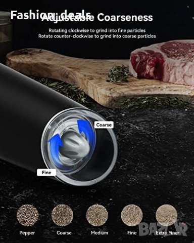 Нова Електрическа мелничка за сол пипер с LED светлина , снимка 7 - Други стоки за дома - 41381640