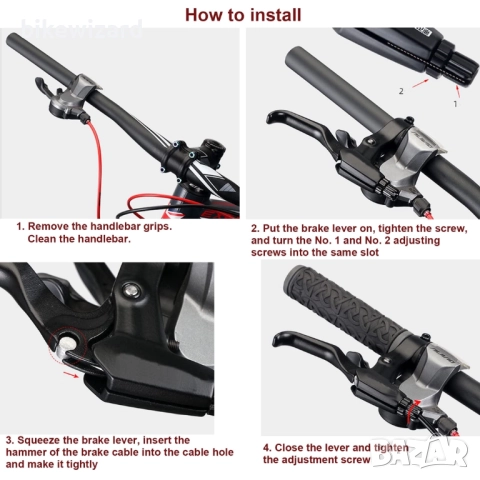 Комплект спирачки + лостчета и жила НОВИ, снимка 2 - Части за велосипеди - 52251027