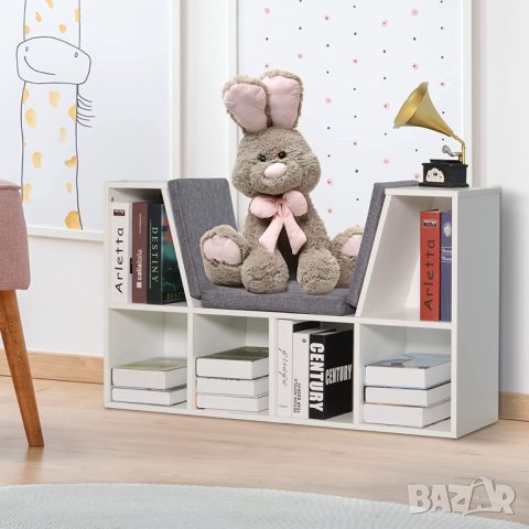 Стелаж със седалка / Етажерка за книги / Детска пейка YJ1201401E, снимка 2 - Шкафове - 41040645