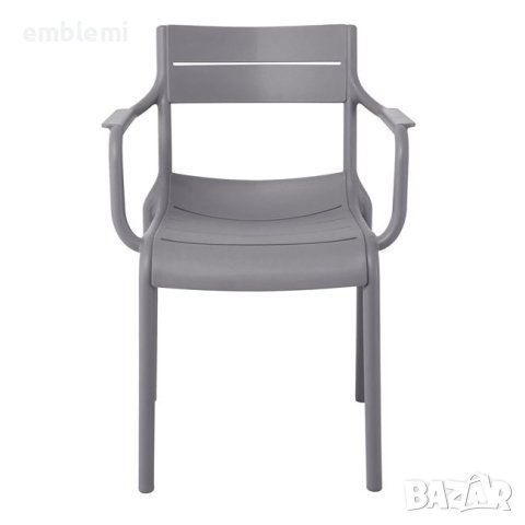 Стол градински трапезен Seren Arm Сив, снимка 5 - Столове - 44295170
