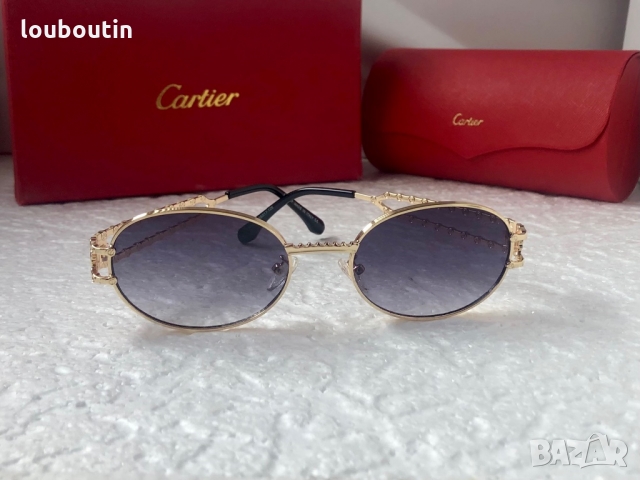 Cartier 2022 унисекс слънчеви очила елипса дамски мъжки, снимка 3 - Слънчеви и диоптрични очила - 36092760