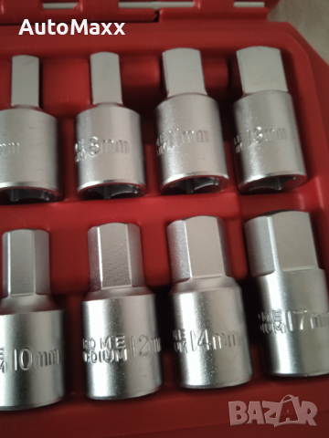 Комплект преходници за пробки с тресчотка 3/8", снимка 3 - Гедорета - 44682424