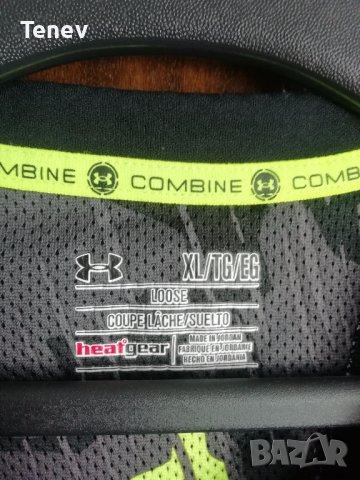 Under Armour Combine HeatGear Loose оригинална тениска фланелка размер XL, снимка 5 - Тениски - 41896072
