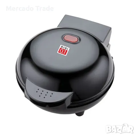 Мини гофретник Mercado Trade, 600W, Черен, снимка 2 - Гофретници - 47532787