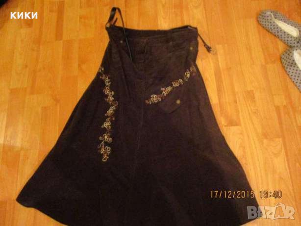 Дамска джинсова пола + подарък нов колан , снимка 2 - Поли - 11091790