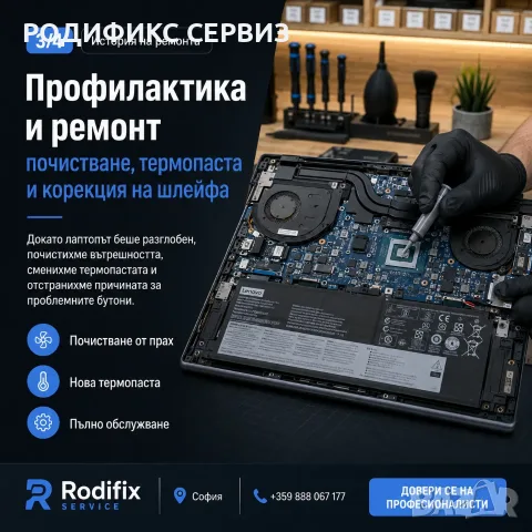 Ремонт на клавиатура на лаптоп — не работят клавиши, профилактика, термопаста, гаранция, снимка 3 - Ремонти и сервиз на лаптопи - 55823212