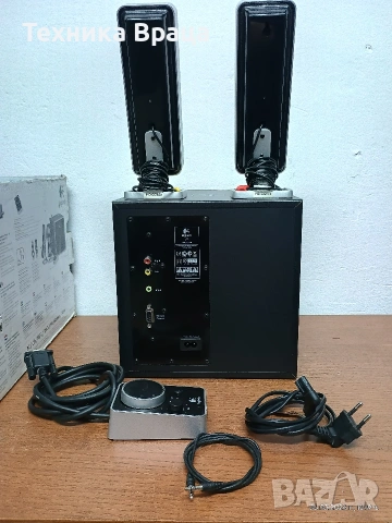 Аудио системка 2.1 Logitech Z-4. 8 инча. Чудесен звук. , снимка 9 - Аудиосистеми - 53643313