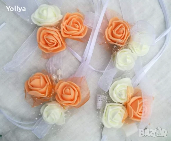 Сватбени бутониери и гривни, снимка 2 - Гривни - 51161441