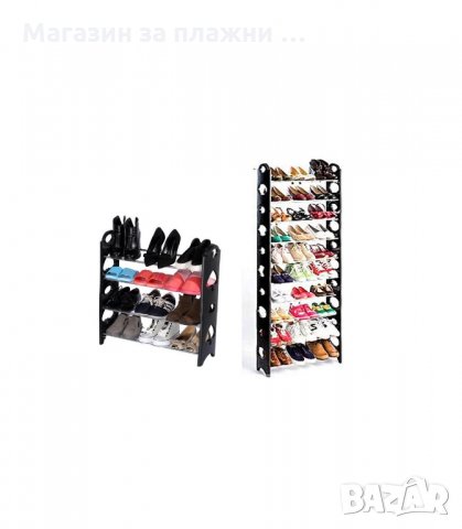 ЕТАЖЕРКА ЗА ОБУВКИ 10 РАФТА, ЗА 30 ЧИФТА ОБУВКИ - код 1495, снимка 3 - Етажерки - 34281697