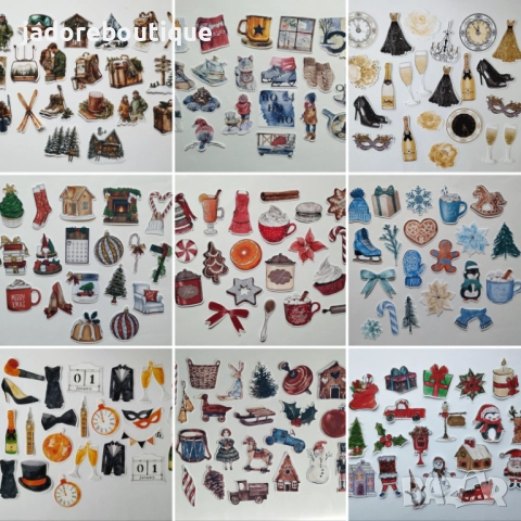 Стикери за скрапбук Зимни/ Коледни/ Новогодишни теми
