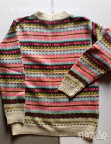 Пуловер Benetton, L, момиче 8 -10 години, вълна, снимка 2 - Детски пуловери и жилетки - 42343588