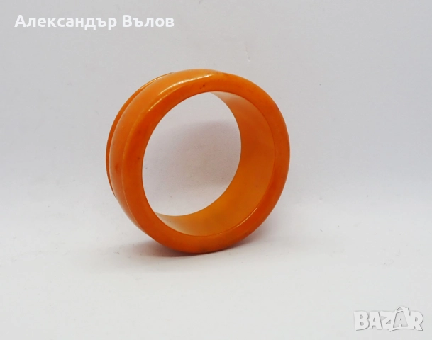 Стар Каталин Бакелит Истински Пръстен Салфетка Изискано Сервиране Маса Хранене