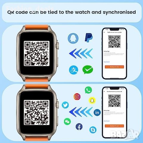 Нов Смарт Часовник с 106 Спортни Режима Жени Мъже Подарък, снимка 4 - Смарт гривни - 42654113