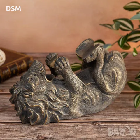 Поставка за Бутилка Вино Лъв Статуетка , снимка 3 - Декорация за дома - 48903367