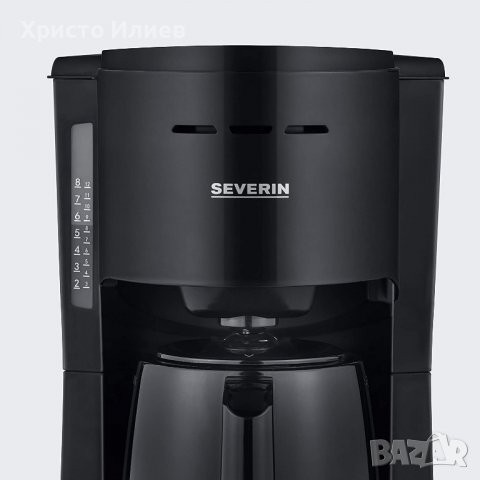 SEVERIN Филтърна кафемашина с термокана 1000 W, до 8 чаши за шварц кафе, снимка 2 - Кафемашини - 39915201