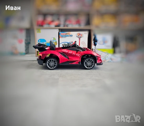 ТОП ЦЕНА!НОВО!Акумулаторна кола Flash RED с 4Х4,12V БАТЕРИЯ,меки гуми, снимка 6 - Електрически играчки - 50993794