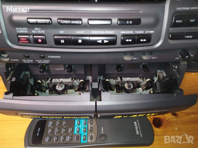 DIGITAL AUDIO SYSTEM NSX-V25 "AIWA" , SUPER T - BASS AUTO REVERSE, снимка 3 - Аудиосистеми - 39733356