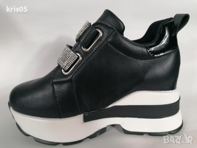 Дамски кецове на платформа, снимка 3 - Кецове - 44239108